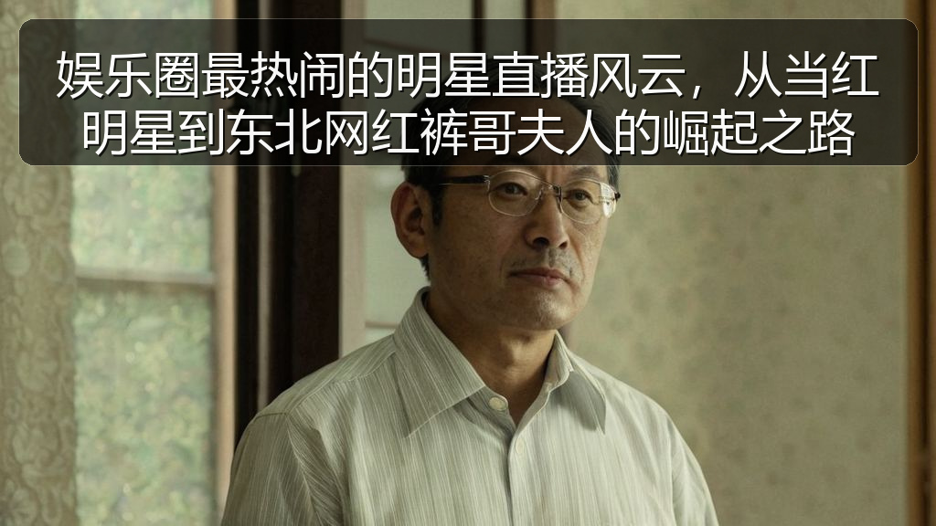 娱乐圈最热闹的明星直播风云，从当红明星到东北网红裤哥夫人的崛起之路